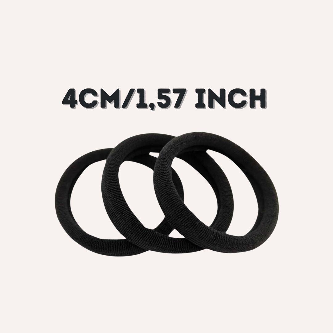Hair elastics - 100 pieces
