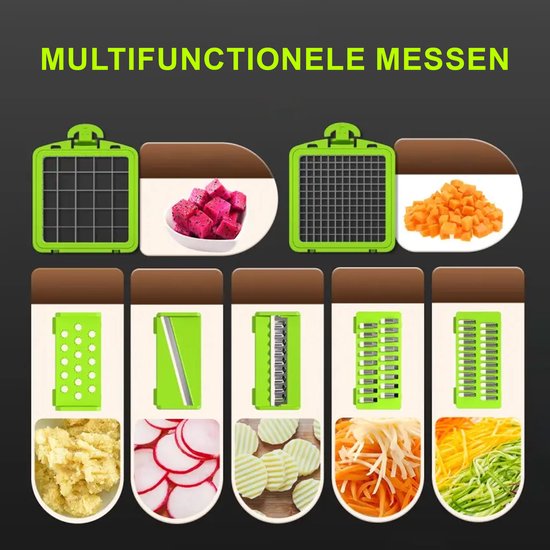Multifunctionele groentesnijder 14 in 1