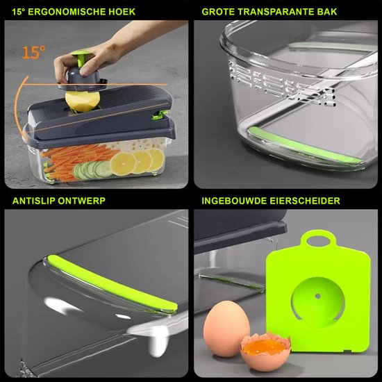 Multifunctionele groentesnijder 14 in 1