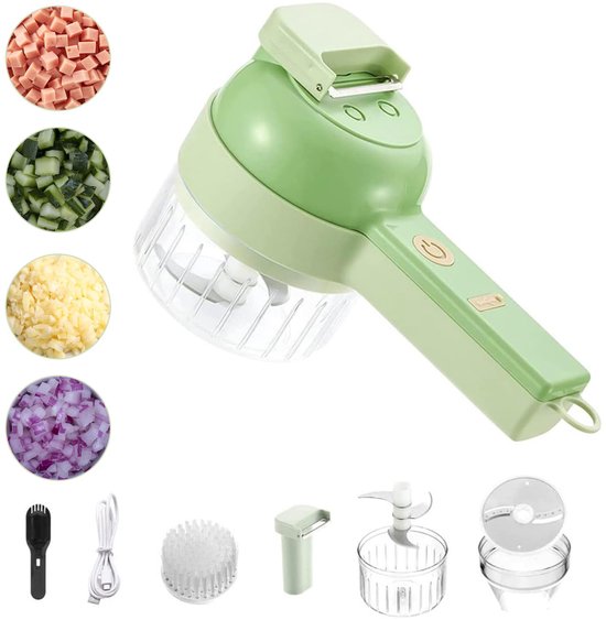 Elektrische 4-in-1 Groentesnijder & Mixer