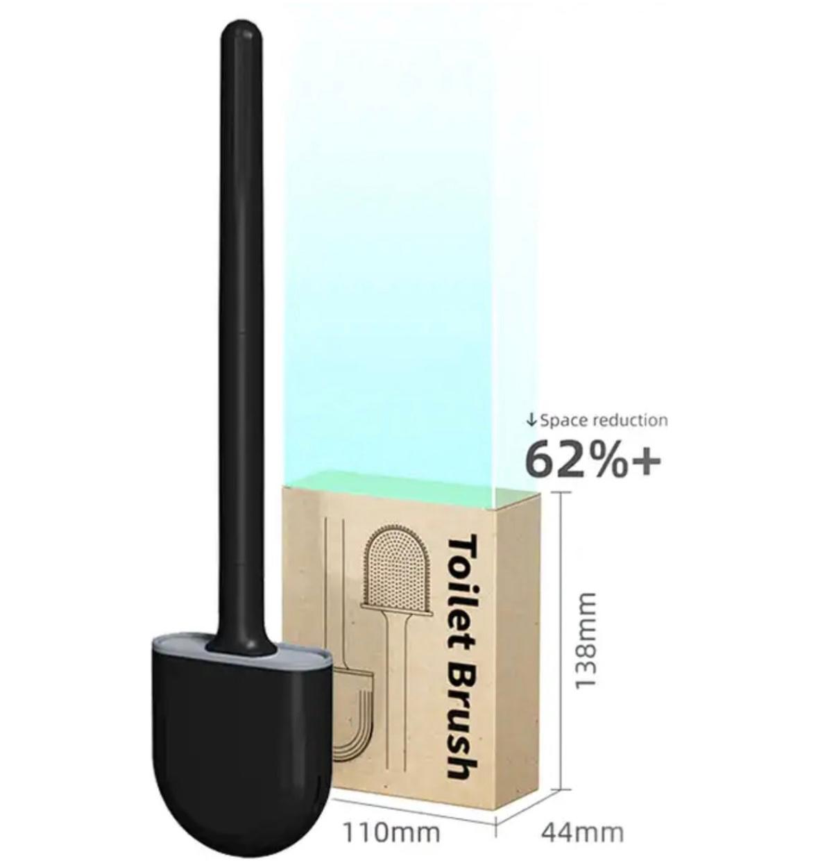 Toilet Brush with Holder - Flexible Toilet Brush