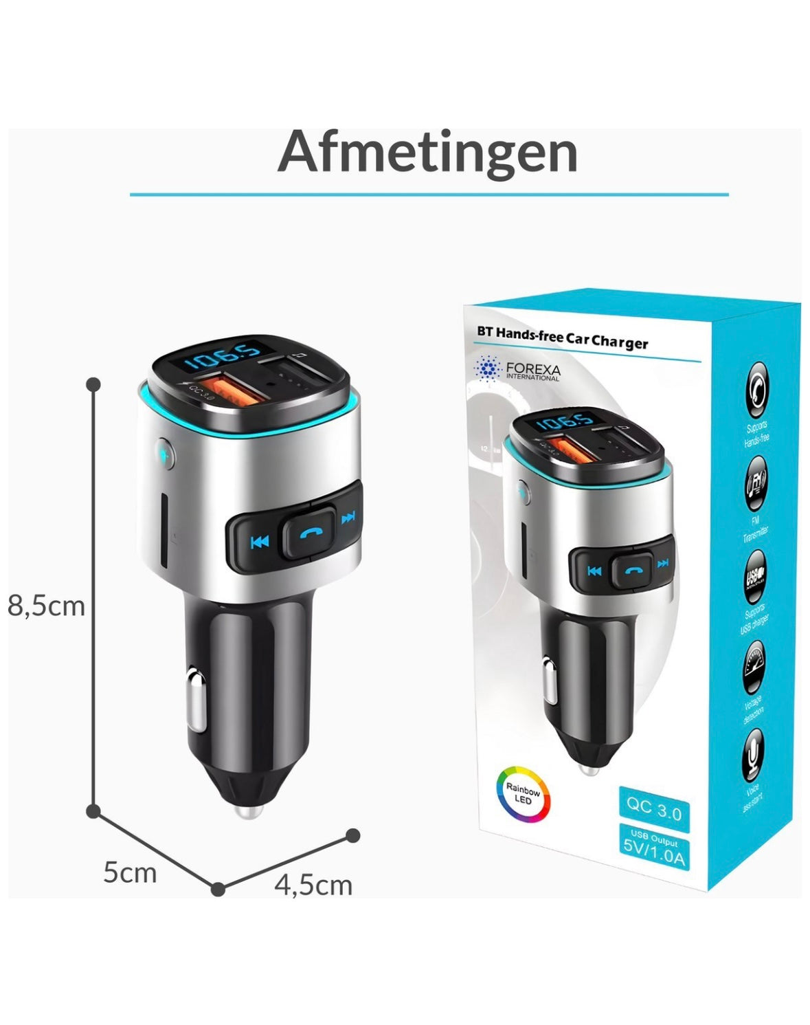 Sevenmoon® Bluetooth FM Transmitter