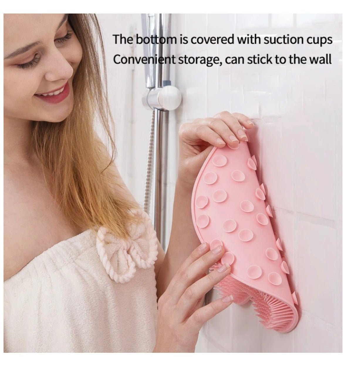 Shower massage mat - grey