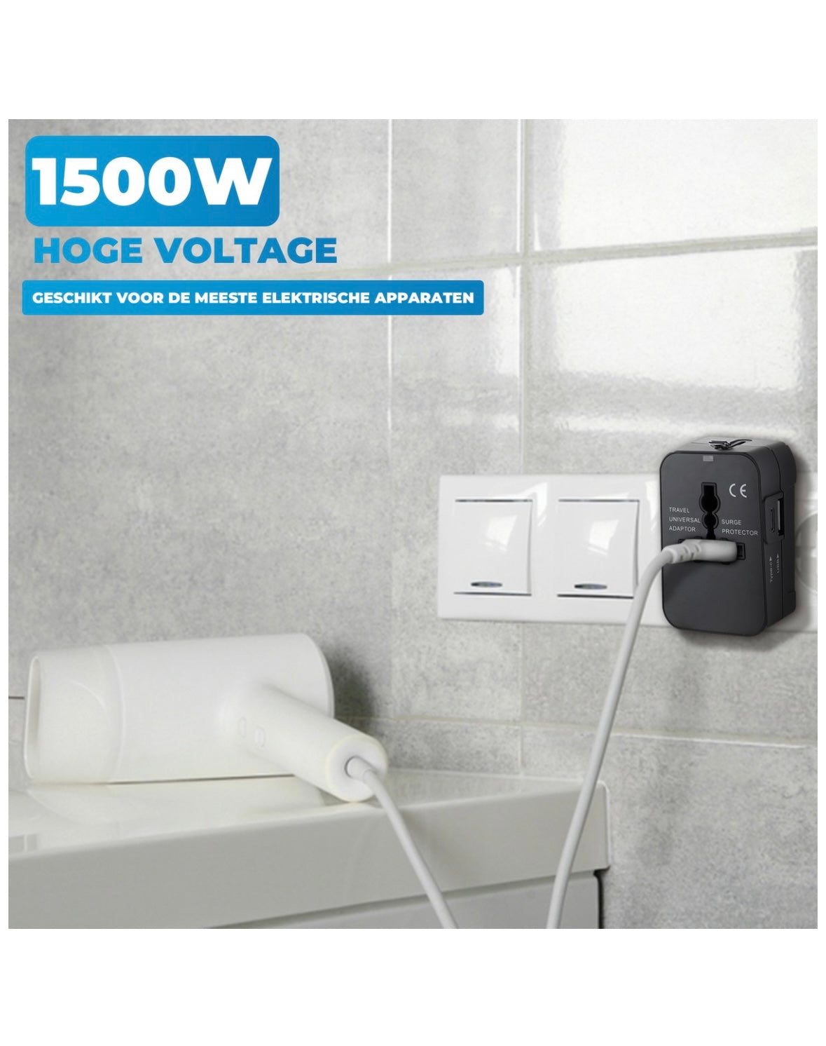 Universeller Reiseadapter - USB-C und USB-A