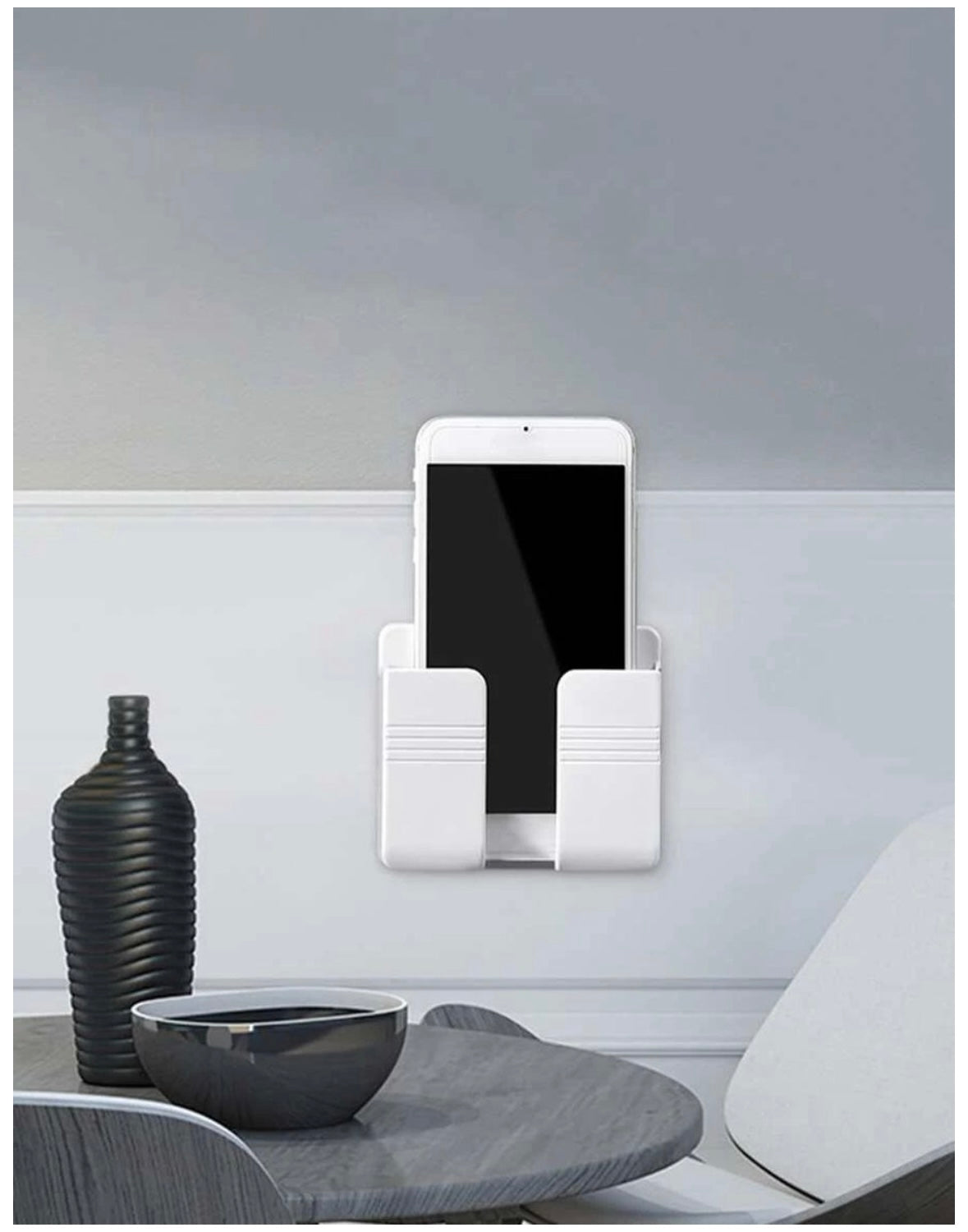 Wall phone holder