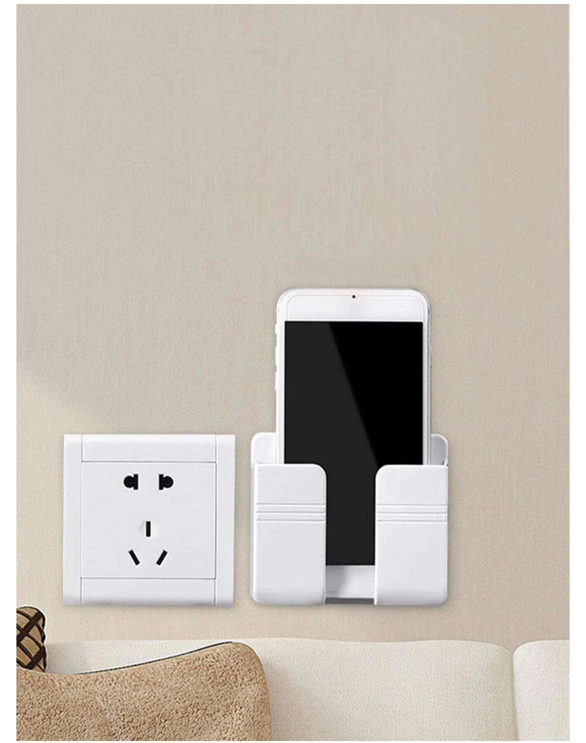 Wall phone holder