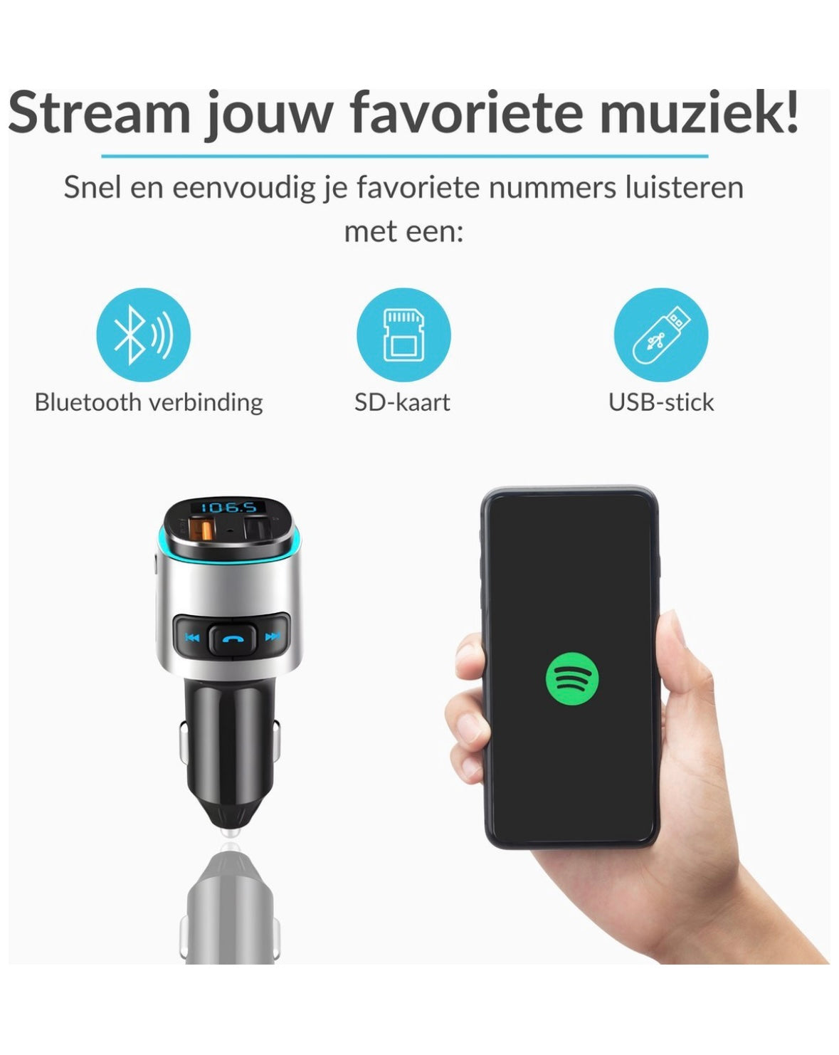 Sevenmoon® Bluetooth FM Transmitter