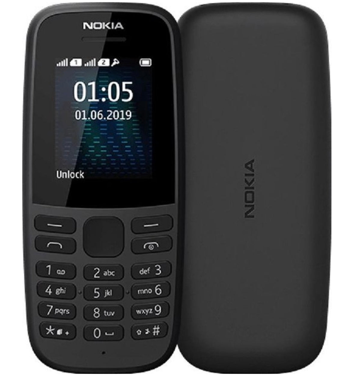 Nokia 105 Neo - 4MB - Black - Dual sim - 3G