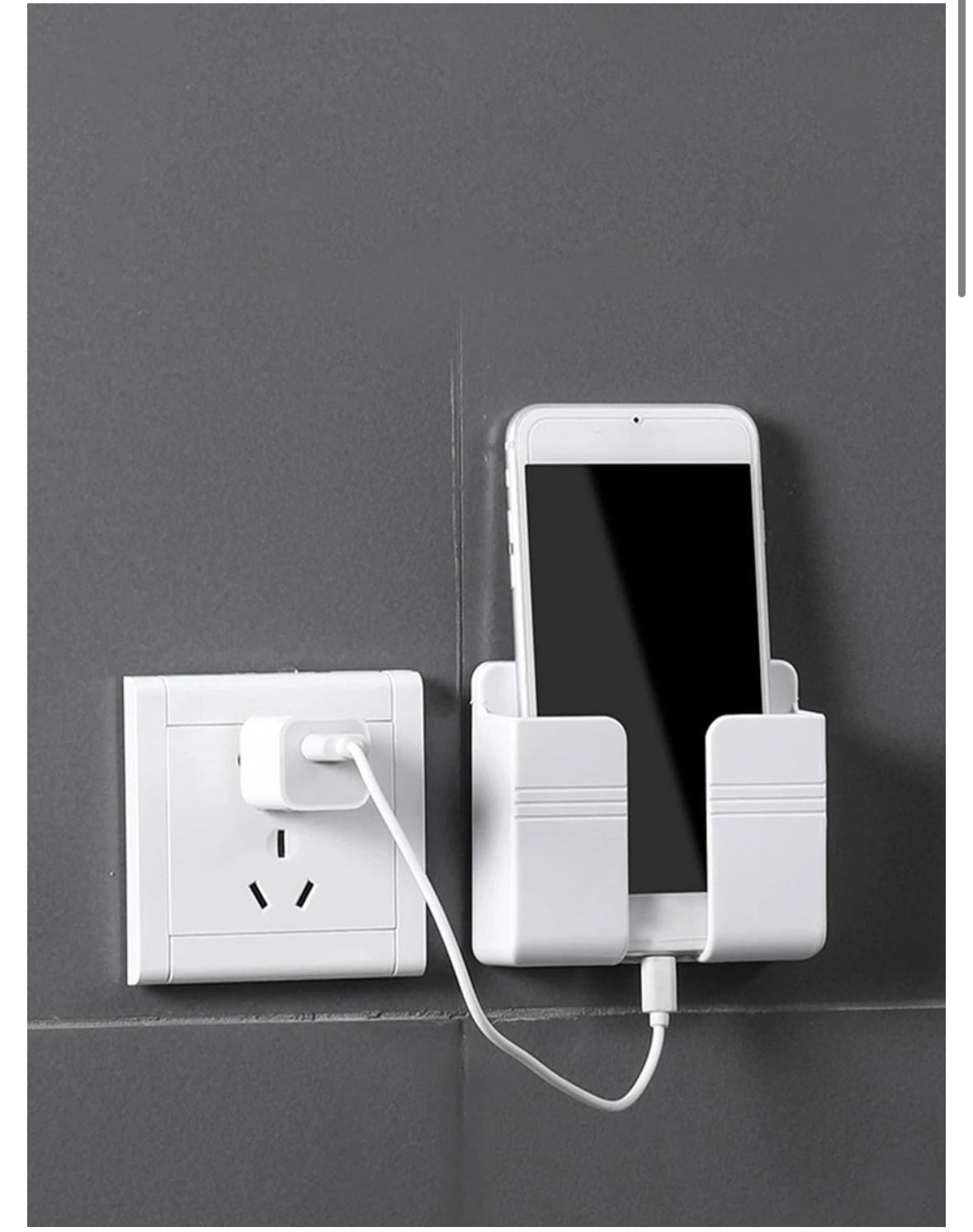 Wall phone holder