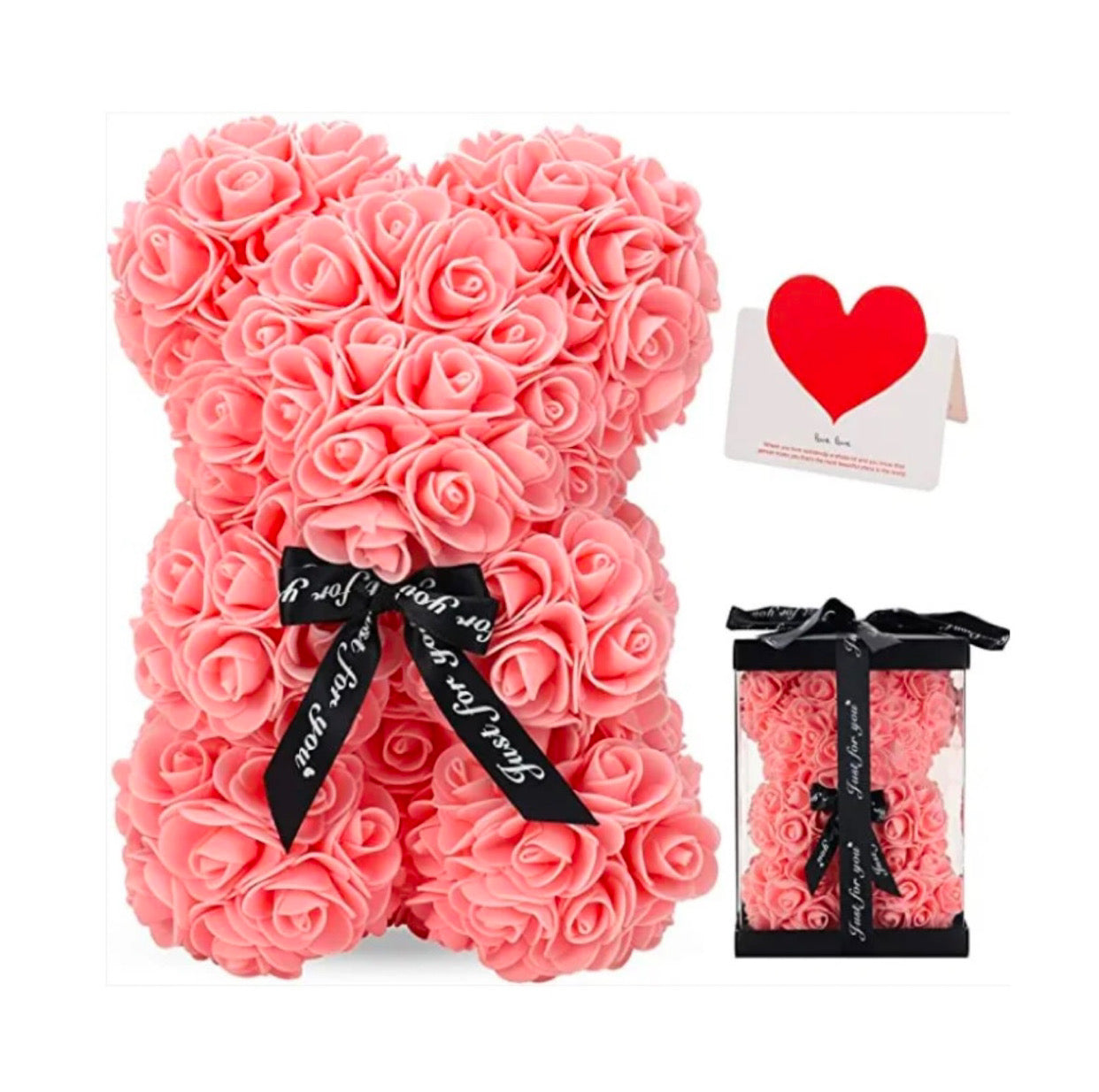 ROSES Teddy Bear 25CM Including Luxury Gift Box!