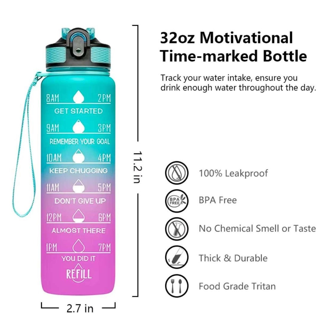 Sevenmoon® Motivatie Waterfles - 1 liter
