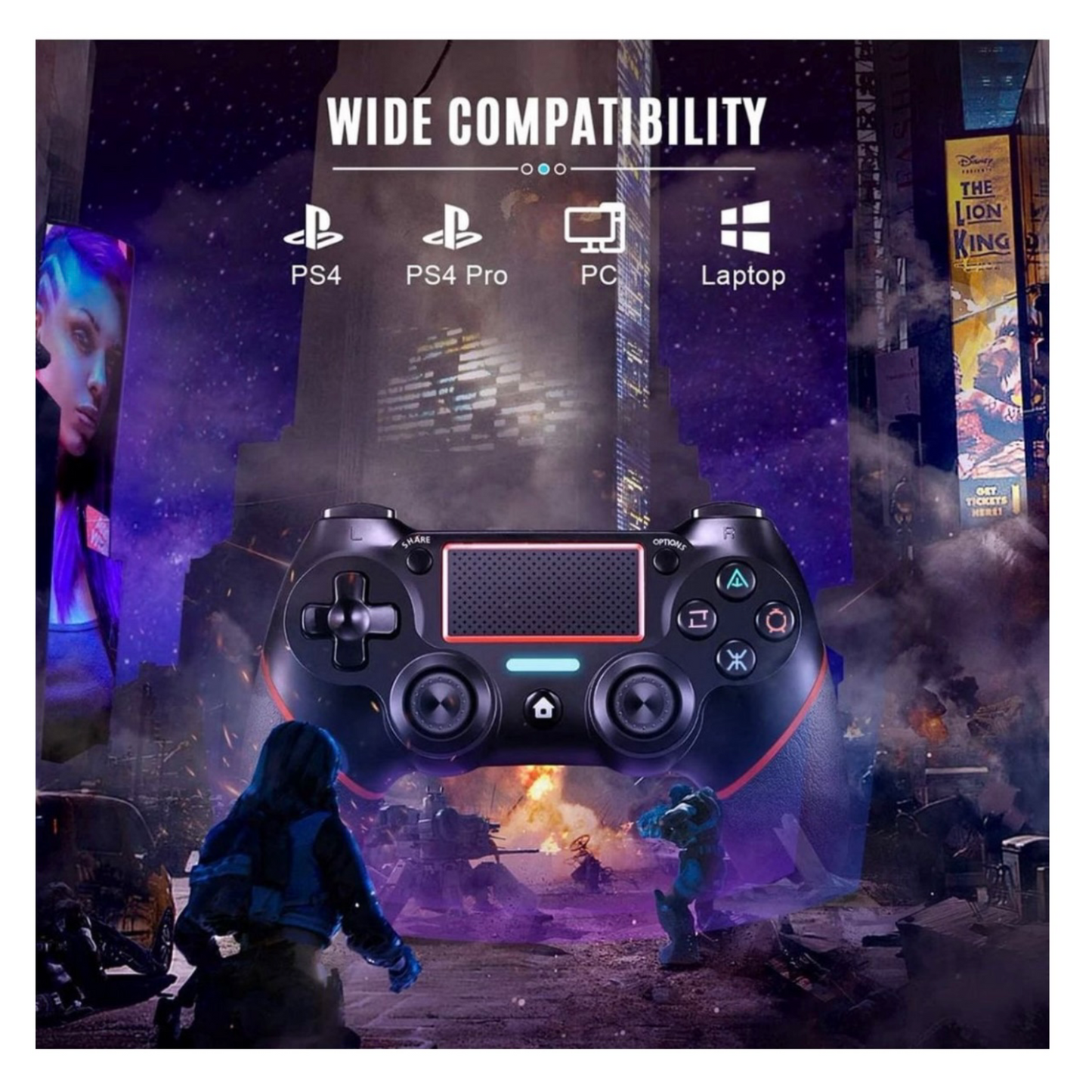 Wireless controller PS3 and PS4