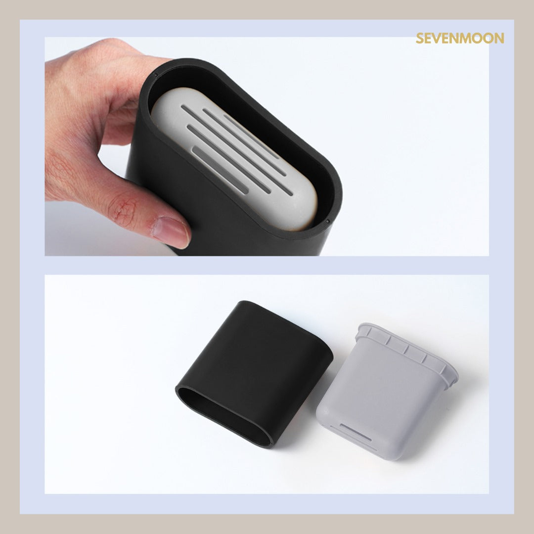 Sevenmoon® silicone toilet brush with holder