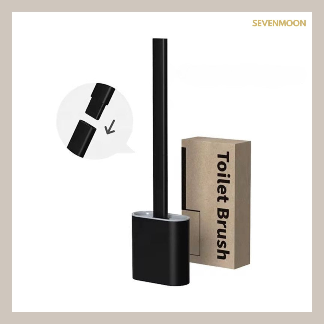 Sevenmoon® silicone toilet brush with holder