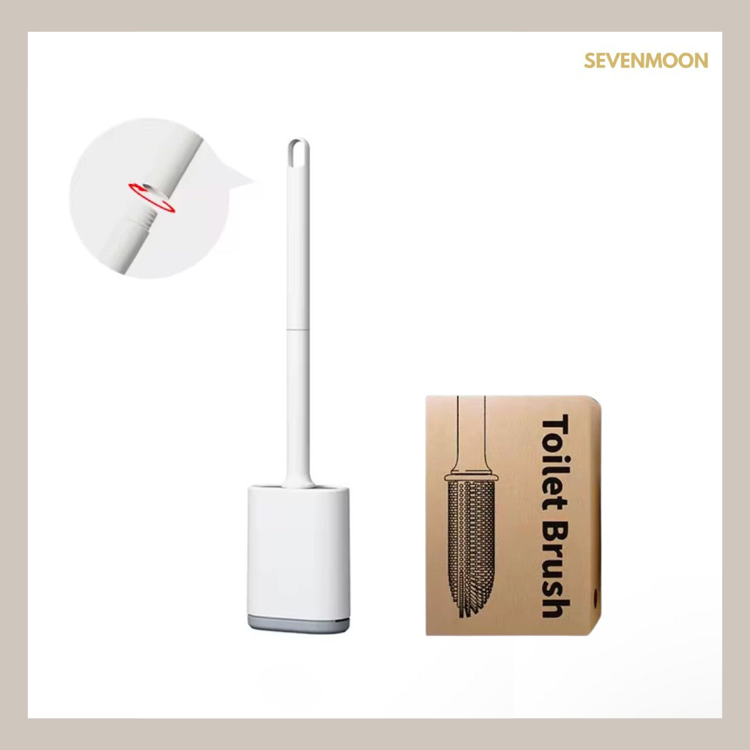 Sevenmoon® silicone toilet brush with holder