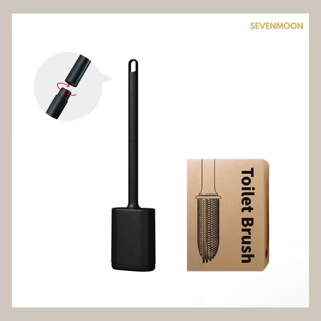 Sevenmoon® silicone toilet brush with holder