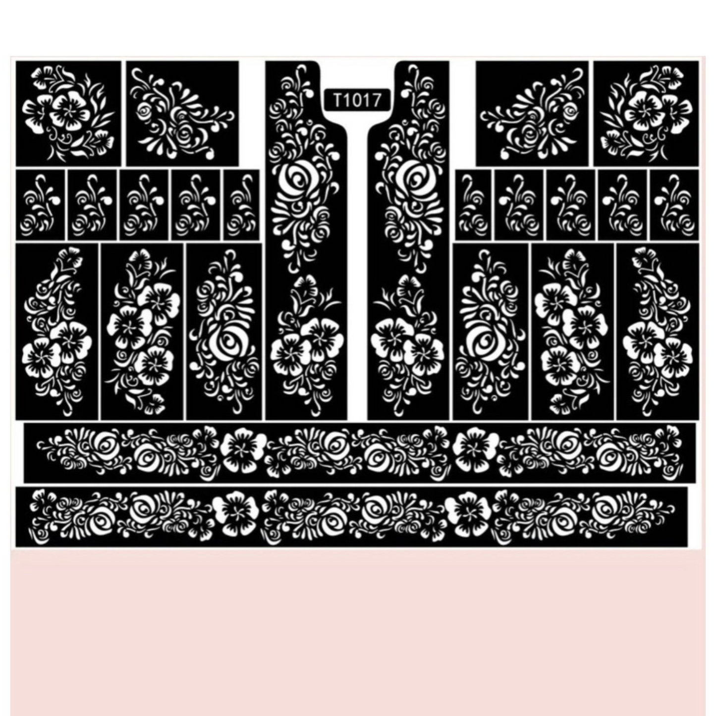 Henna design - henna stencil