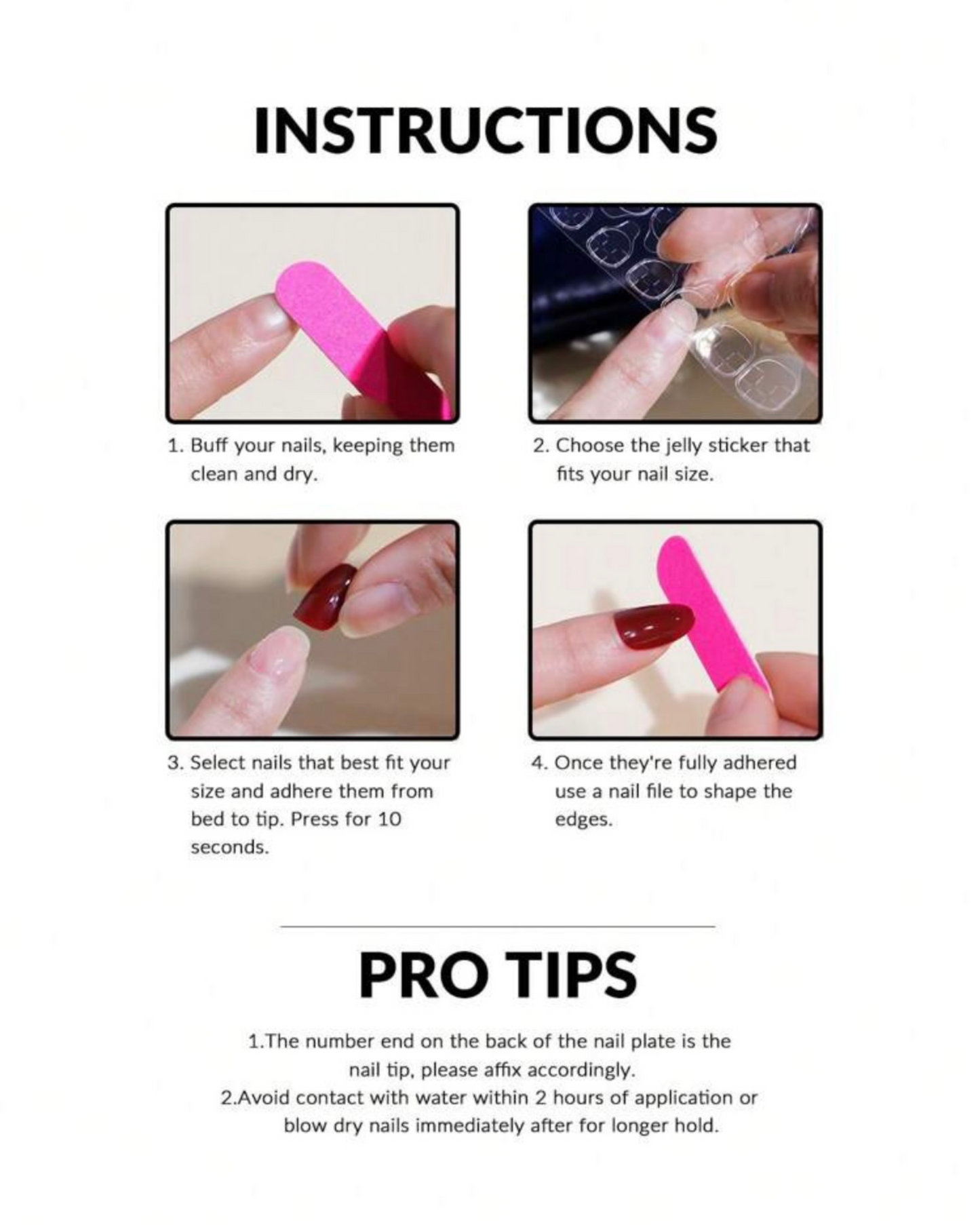 Fake Nails - 24 Pieces