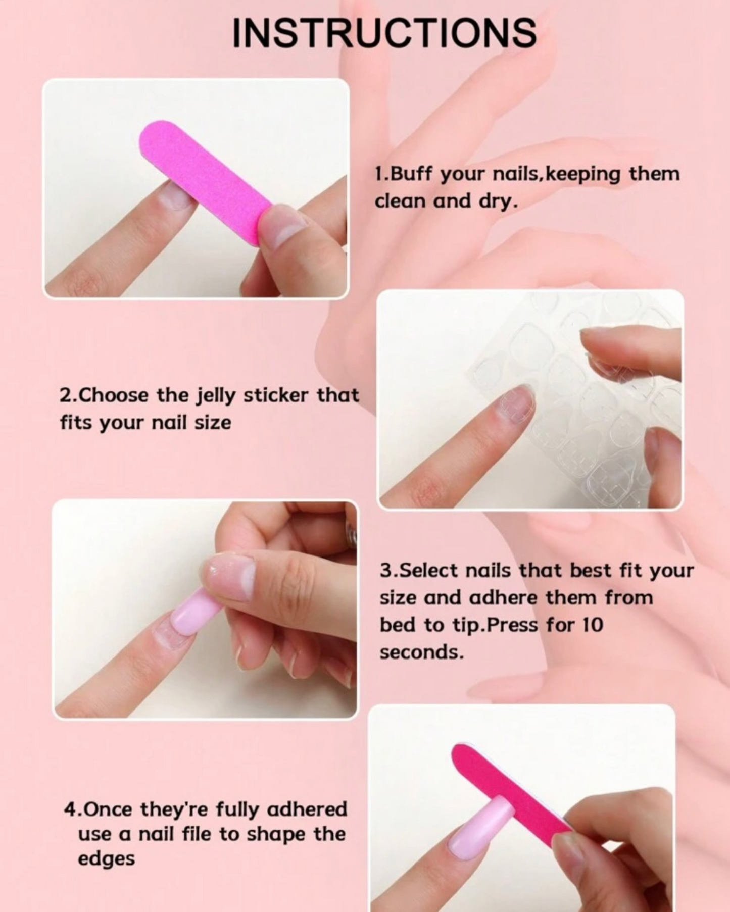 Fake Nails - 24 Pieces