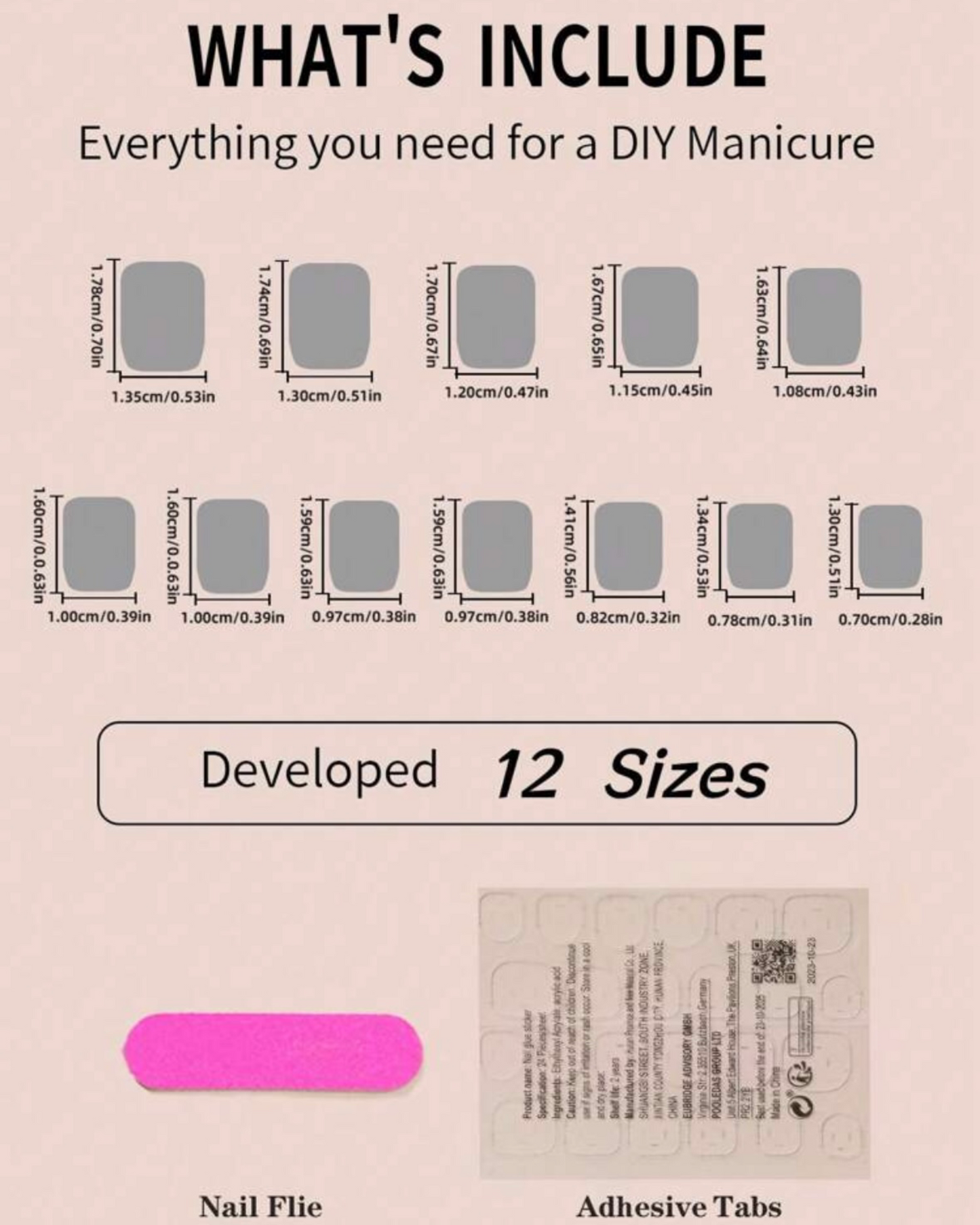 Fake Nails - 24 Pieces