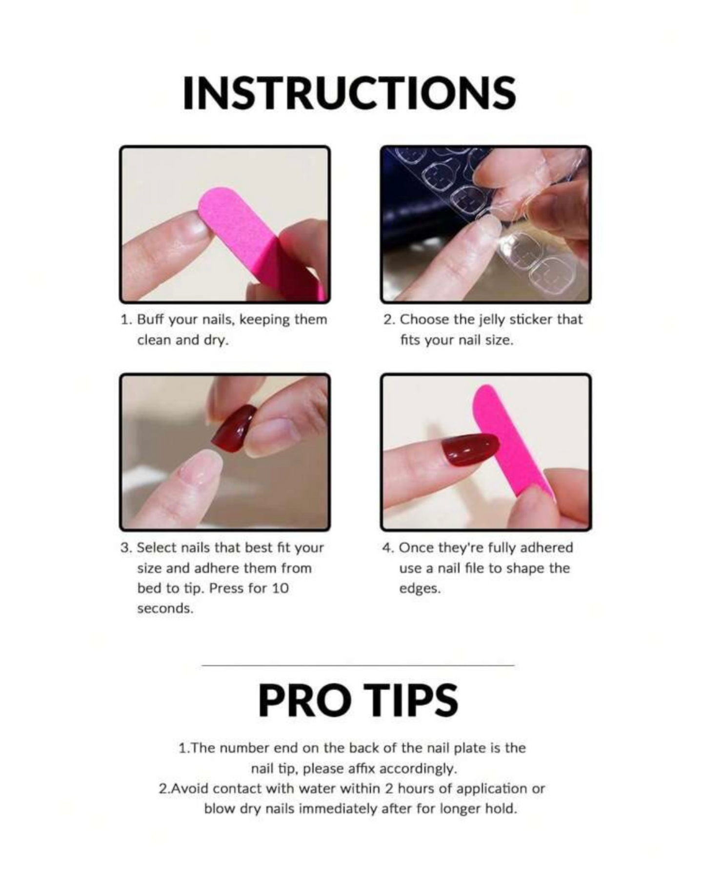 Fake Nails - 24 Pieces