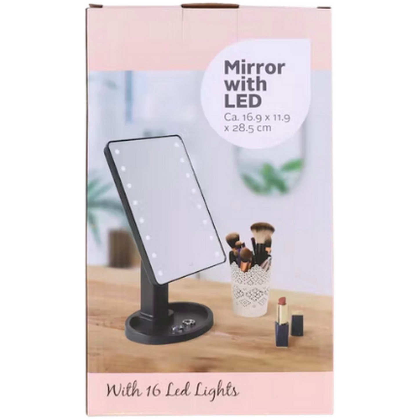 Make-up mirror with lighting