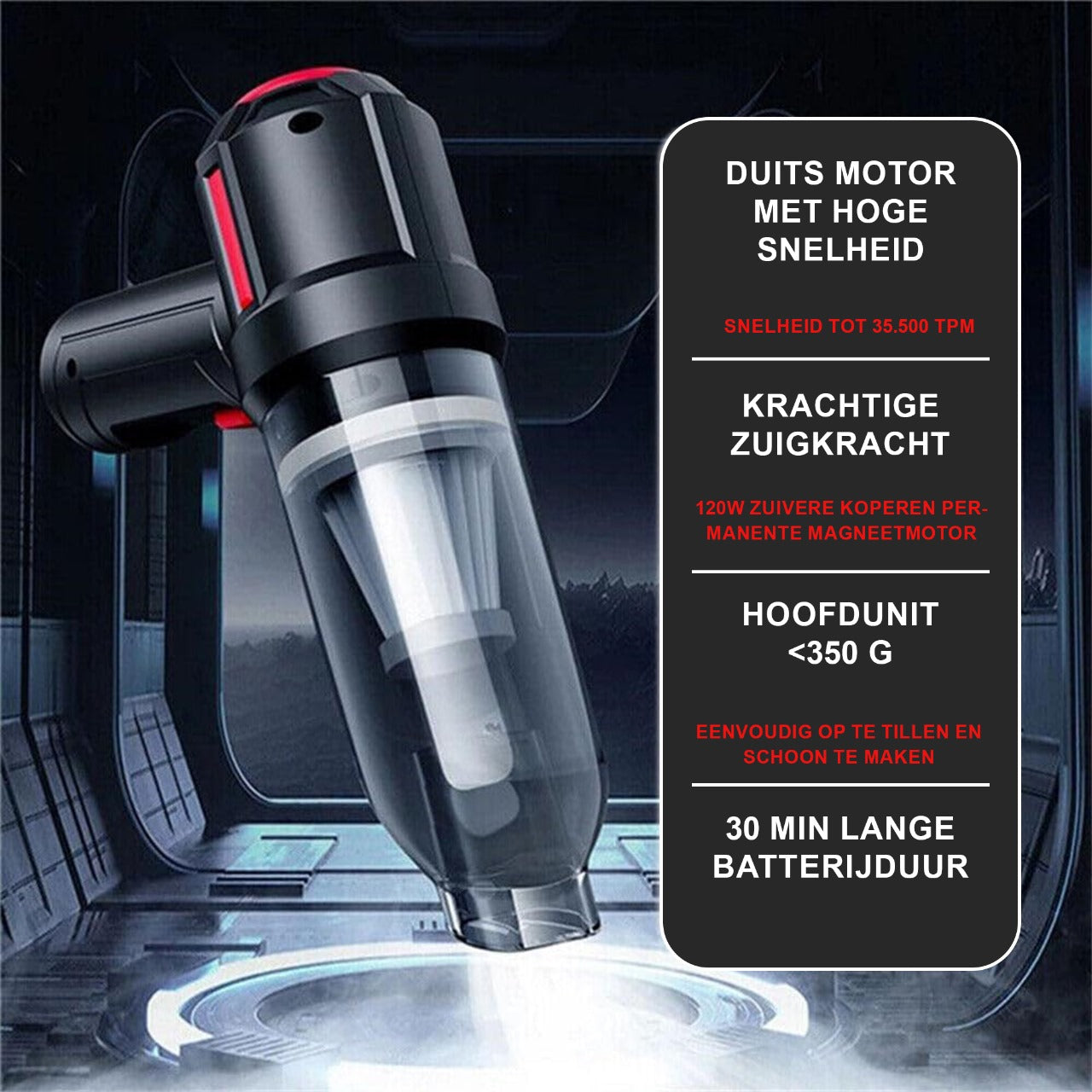 Wireless Mini Vaccuum Cleaner (Cleaning kit)
