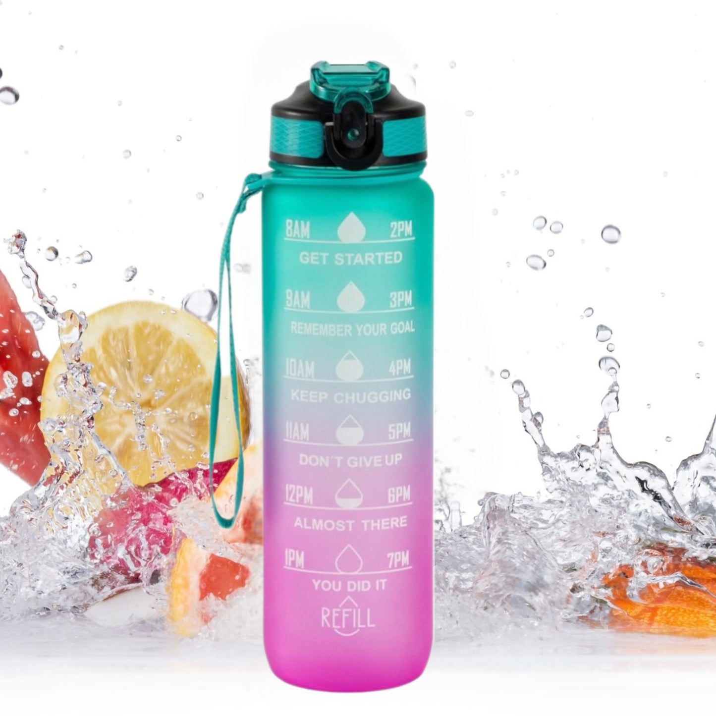 Sevenmoon® Motivatie Waterfles - 1 liter