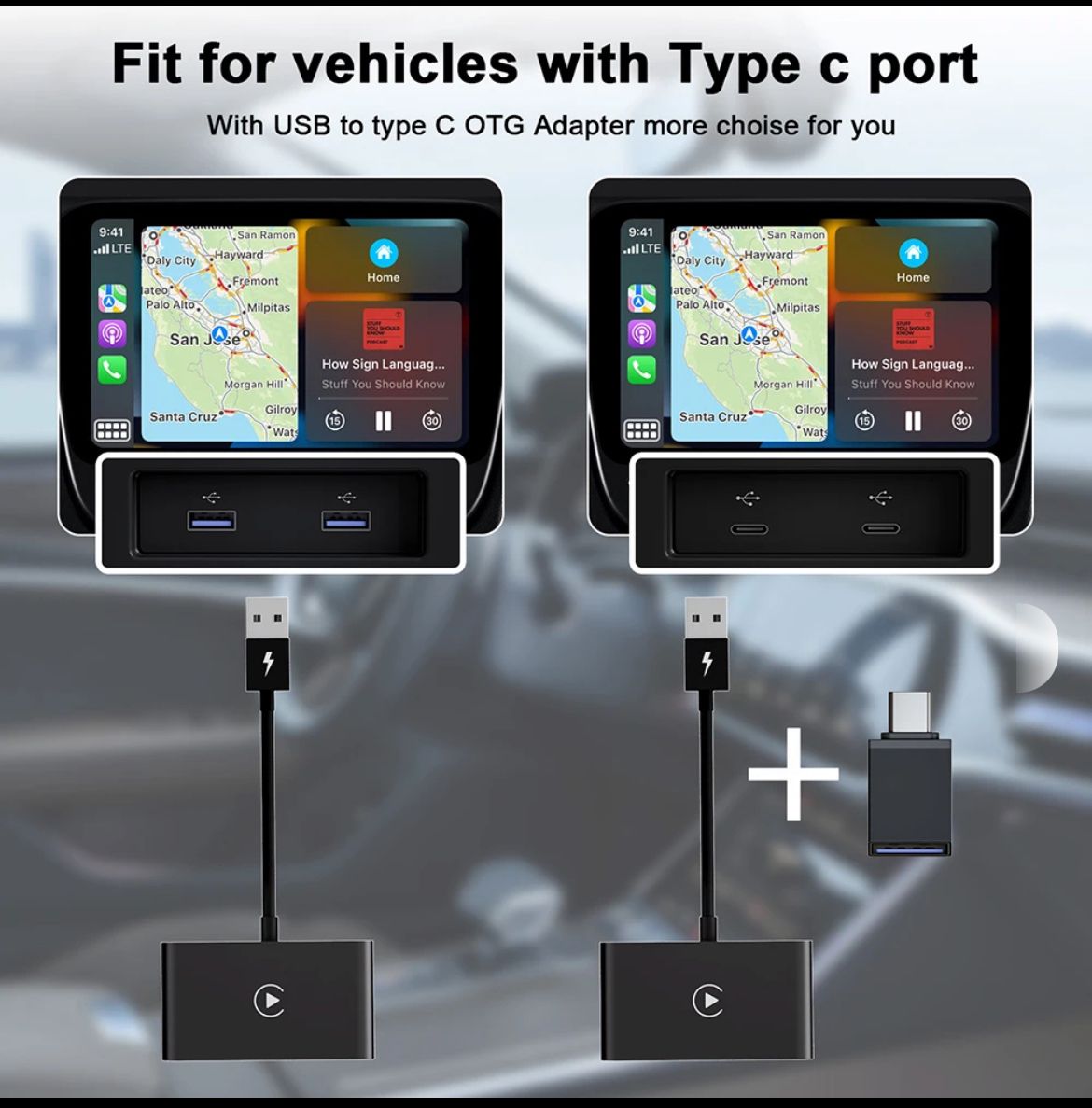 Luxury Apple Wireless Carplay