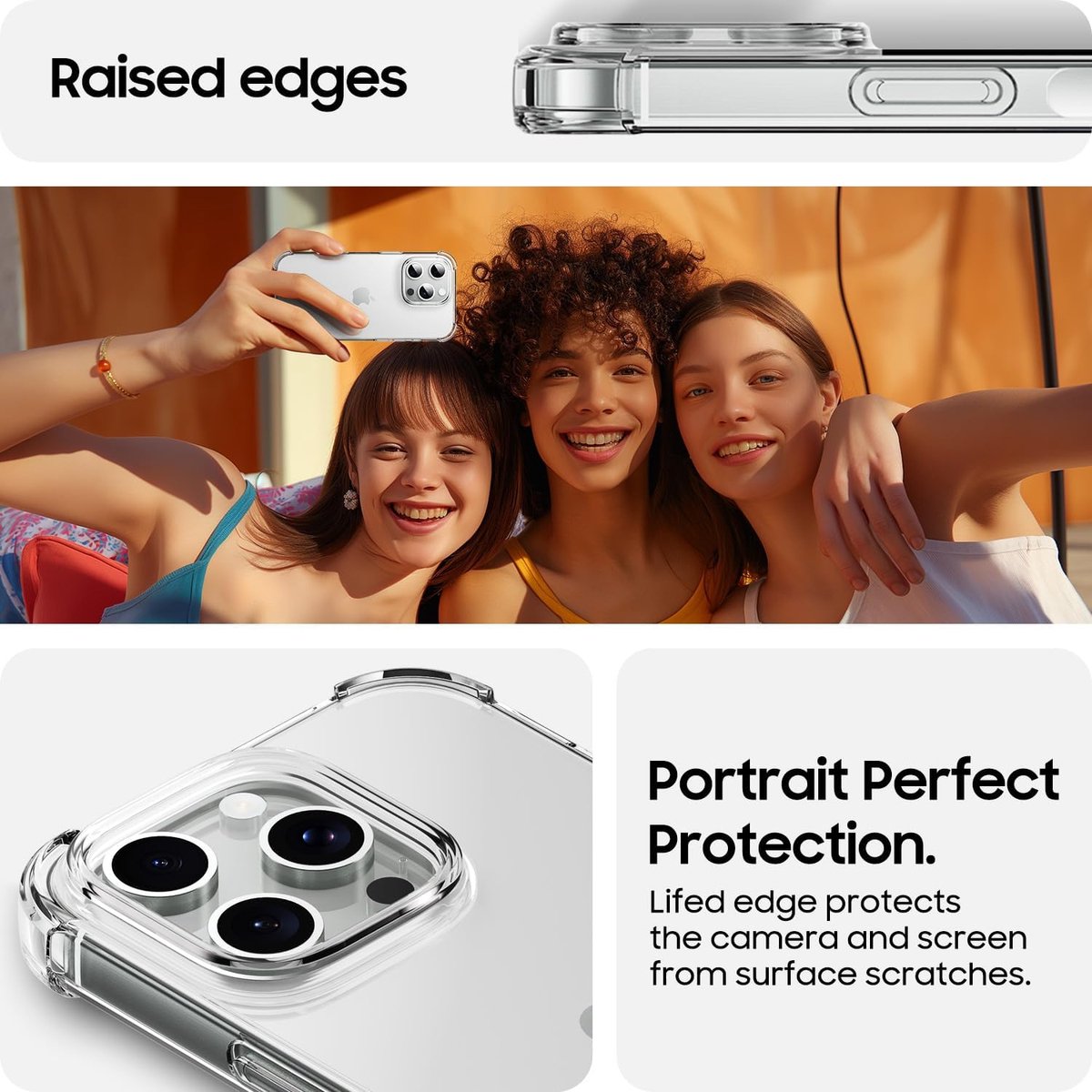 Antishock Sturdy Transparent Case