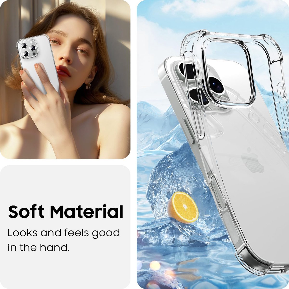 Antishock Sturdy Transparent Case