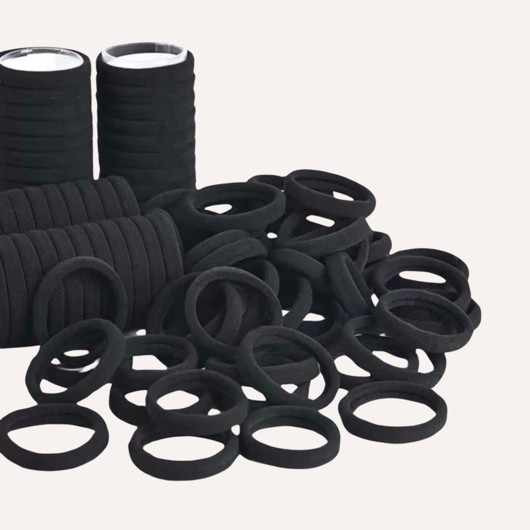 Hair elastics - 100 pieces