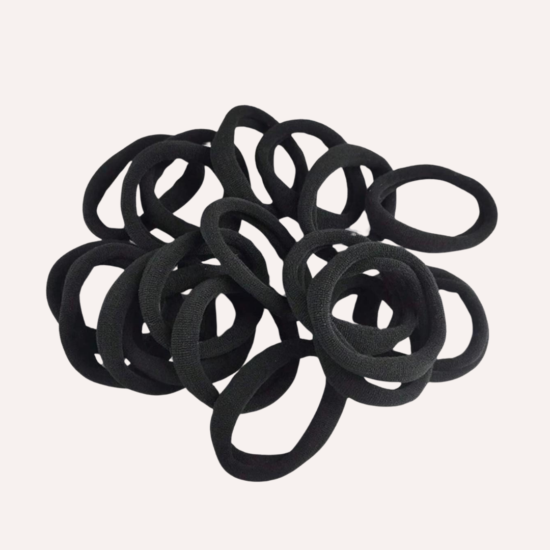 Hair elastics - 100 pieces