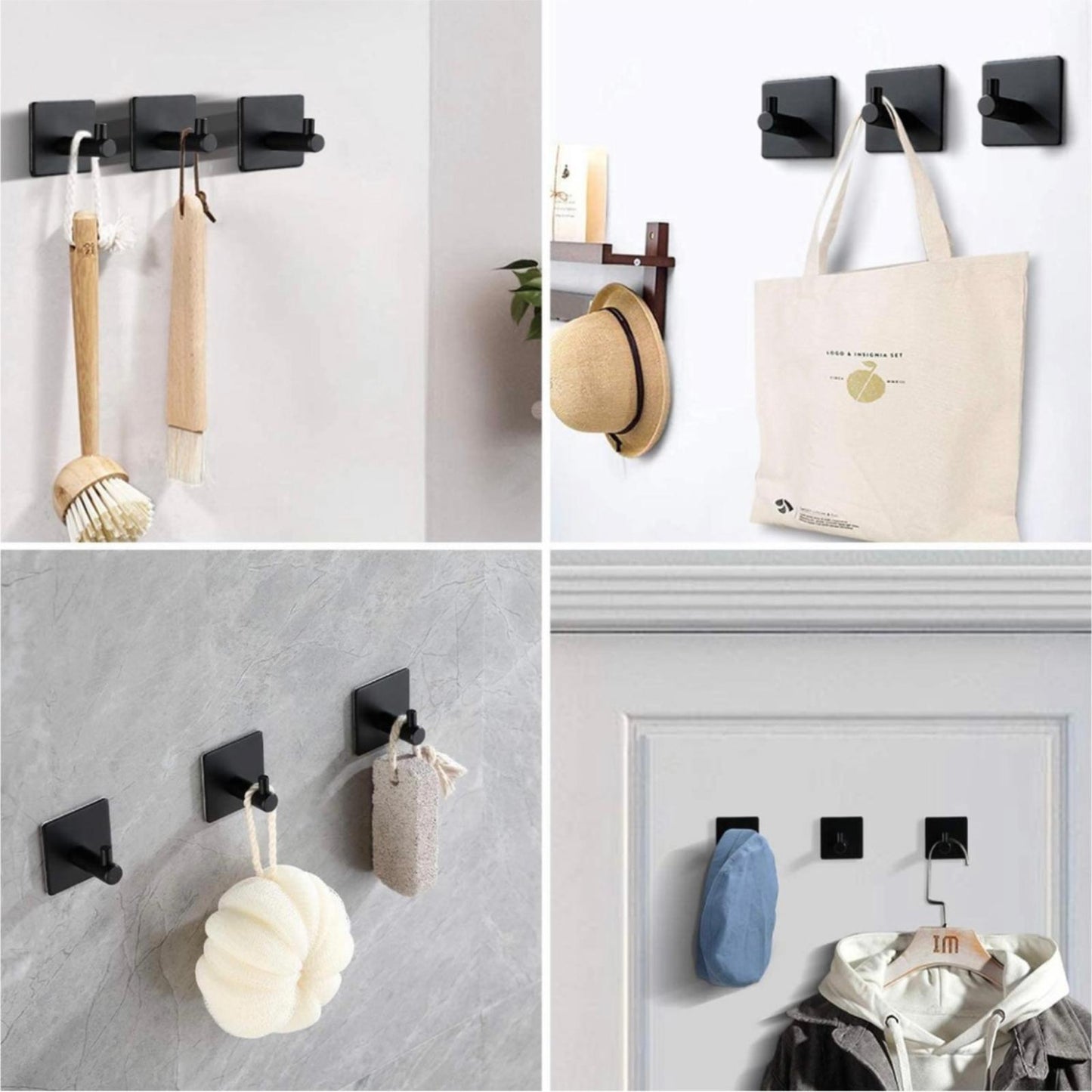 Towel Hooks Self Adhesive - Stainless Steel