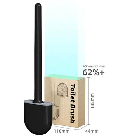 Toilet Brush with Holder - Flexible Toilet Brush