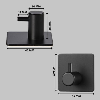 Towel Hooks Self Adhesive - Stainless Steel
