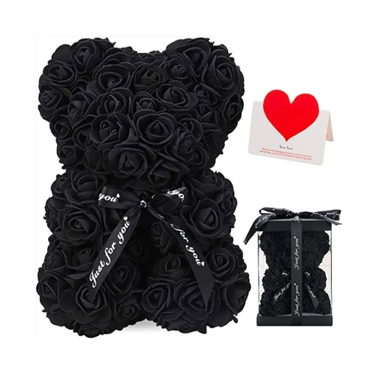 ROSES Teddy Bear 25CM Including Luxury Gift Box!