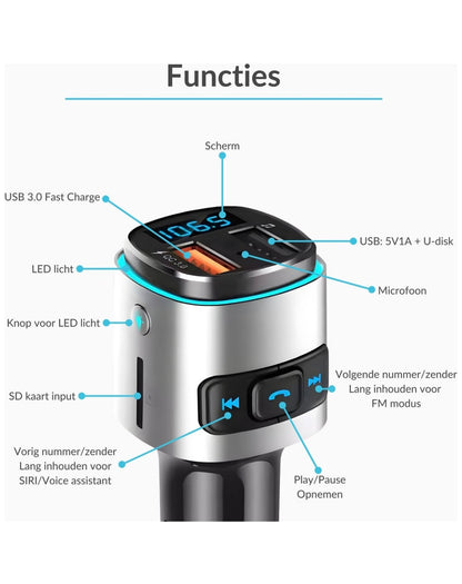 Sevenmoon® Bluetooth FM Transmitter 