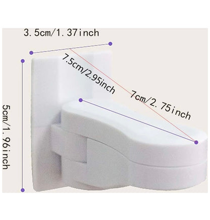Door handle mounting lock - brown