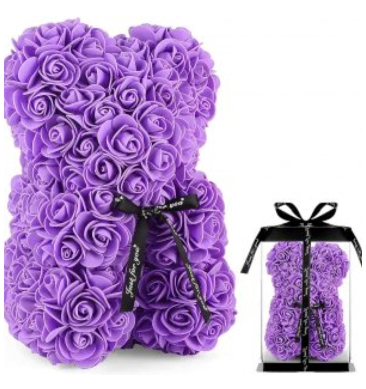 ROSES Teddy Bear 25CM Including Luxury Gift Box!