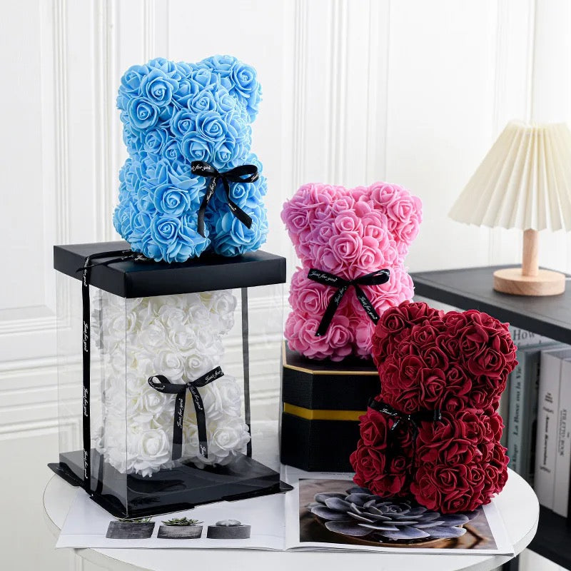ROSES Teddy Bear 25CM Including Luxury Gift Box!