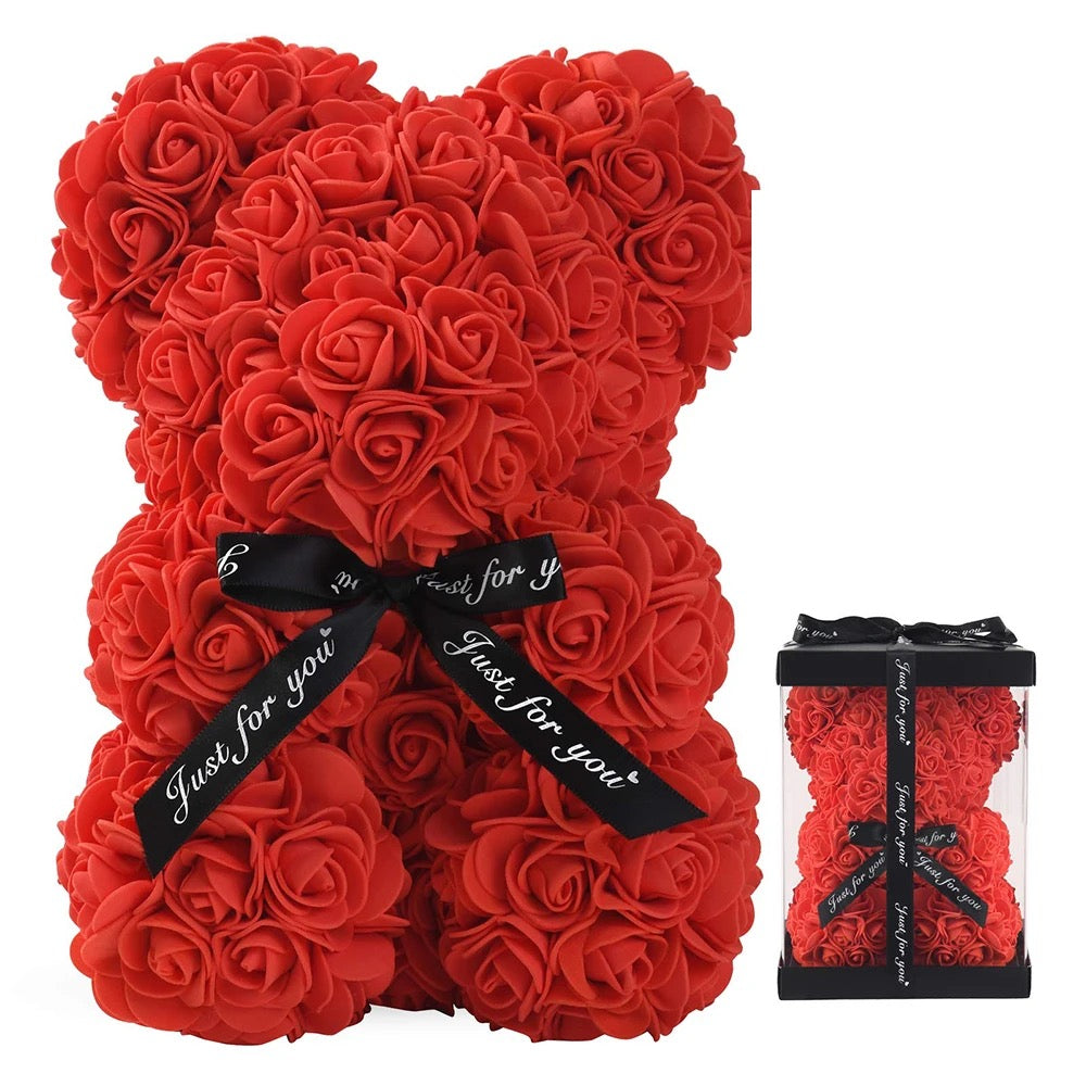 ROSES Teddy Bear 25CM Including Luxury Gift Box!