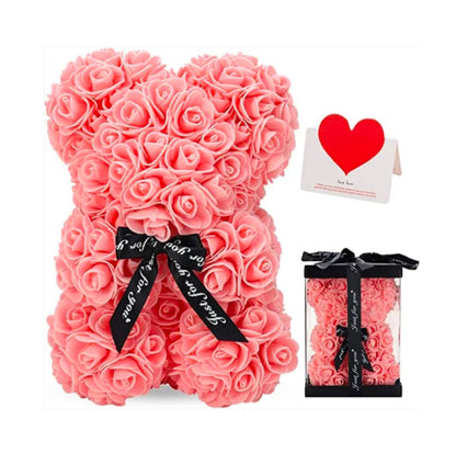 ROSES Teddy Bear 25CM Including Luxury Gift Box!