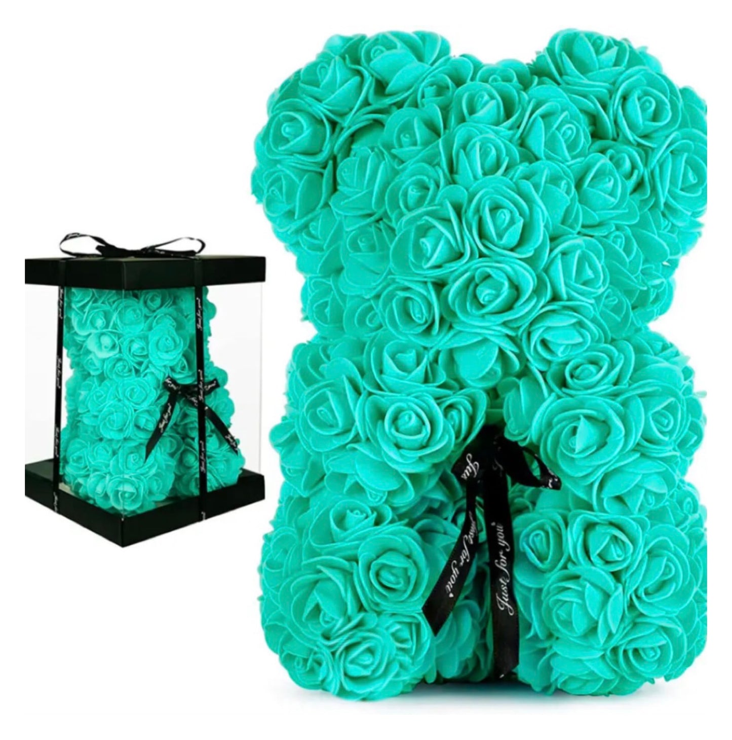 ROSES Teddy Bear 25CM Including Luxury Gift Box!