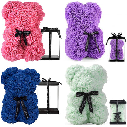 ROSES Teddy Bear 25CM Including Luxury Gift Box!