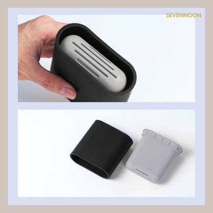 Sevenmoon® silicone toilet brush with holder