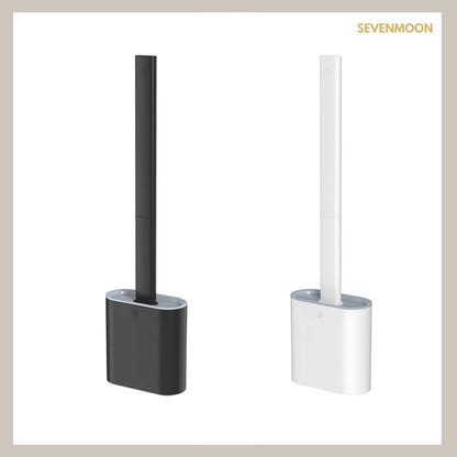 Sevenmoon® silicone toilet brush with holder