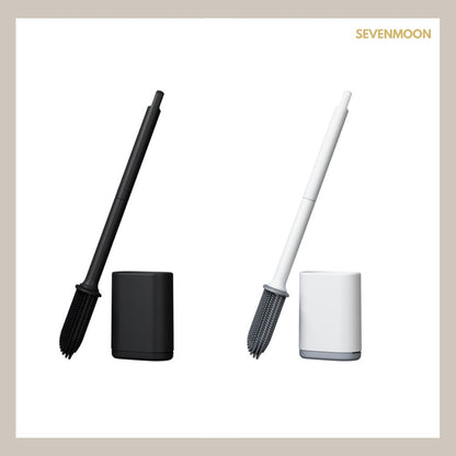 Sevenmoon® silicone toilet brush with holder