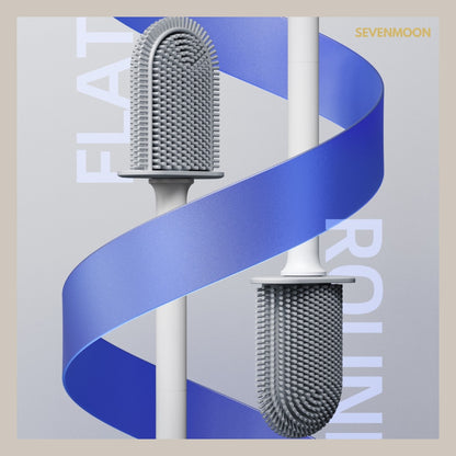 Sevenmoon® silicone toilet brush with holder