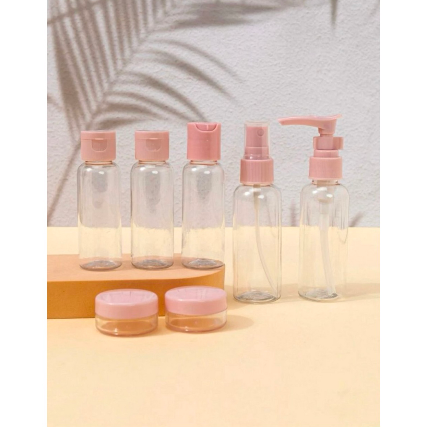 Travel bottle set - refillable - 7 pieces
